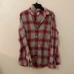 J crew flannel long sleeve shirt